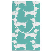 Dachshund Wiener Dog Puppy Small Gift Bag Klein Cadeauzakje (Voorkant)