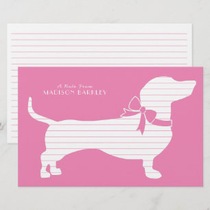 Dachshund Wiener Dog Puppy Stationery Briefpapier