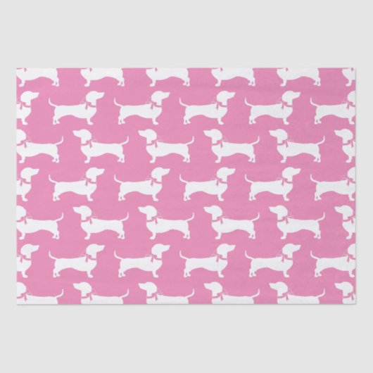 Dachshund Wiener Dog Puppy Tissue Paper Tissuepapier (Voorkant)