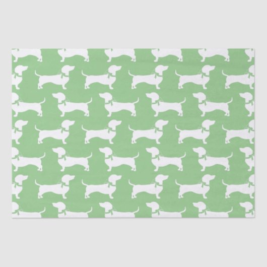 Dachshund Wiener Dog Puppy Tissue Paper Tissuepapier (Voorkant)
