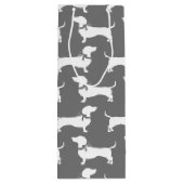 Dachshund Wiener Dog Puppy Wine Gift Bag Wijn Cadeautas (Achterkant)