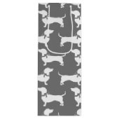 Dachshund Wiener Dog Puppy Wine Gift Bag Wijn Cadeautas (Voorkant)