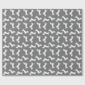 Dachshund Wiener Dog Puppy Wrapping Paper Cadeaupapier (Vlak)
