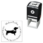 Dachshund Wiener Dog Puppy Zelfinktende Stempel (In situ)