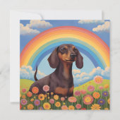 Dachshund Wiener Dog Rainbow Bridge Aangepaste naa (Voorkant)