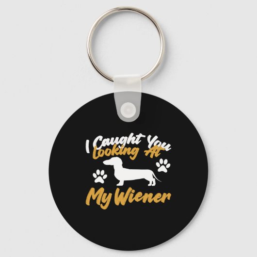 Dachshund Wiener Dog Sleutelhanger (Voorkant)