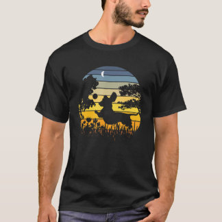 Dachshund - Wiener Dog - Zonsondergang - Tuin - Na T-shirt