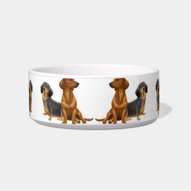 Dachshund Wiener Dogs Pet Bowl Voerbakje (Voorkant)