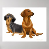 Dachshund Wiener Dogs Print (Voorkant)
