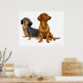 Dachshund Wiener Dogs Print (Keuken)