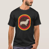 Dachshund Wiener Doxen Hond Retro 33 T-shirt (Voorkant)