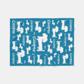 Dachshund Wiener Hond Gepersonaliseerde Deken | Do (Voorkant (Horizontaal))
