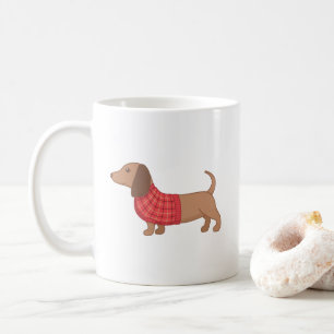 Dachshund Wiener Hond in een trui Koffiemok