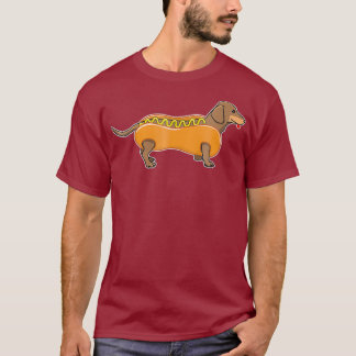 Dachshund Wiener Hot Dog Eigenaar Grappig cadeau T-shirt