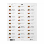 Dachshund Wiener Kersthuisdier Hond Etiket (Full Sheet)