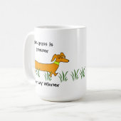 Dachshund Wiener Koffiemok (Voorkant links)