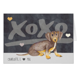 Dachshund Wiener Persoonlijke Valentijnsdag