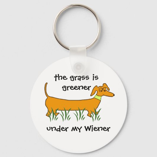 Dachshund Wiener Sleutelhanger (Voorkant)