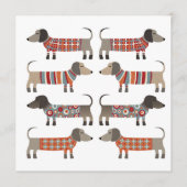 Dachshund Wiener Worst Dog Kaart (Voorkant)