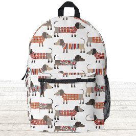 Dachshund Wiener Worst Hond Bedrukte Rugzak