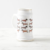 Dachshund Wiener Worst Hond Bierpul (Voorkant links)