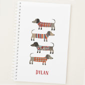 Dachshund Wiener Worst Hond gepersonaliseerd Planner