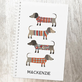 Dachshund Wiener Worst Hond gepersonaliseerd Planner