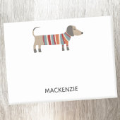 Dachshund Wiener Worst Hond gepersonaliseerd Post-it® Notes