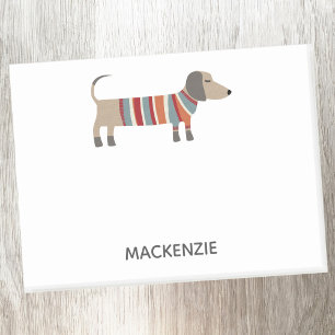 Dachshund Wiener Worst Hond gepersonaliseerd Post-it® Notes