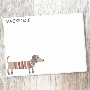 Dachshund Wiener Worst Hond gepersonaliseerd Post-it® Notes