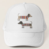 Dachshund Wiener Worst Hond Trucker Pet (Voorkant)