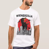 Dachshund Wienerzilla T-shirt (Voorkant)