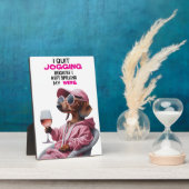 Dachshund Wine Drinker Fotoplaat (Zijkant)