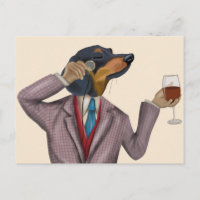 Dachshund Wine Snob