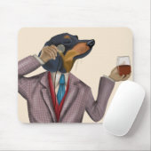 Dachshund Wine Snob Muismat (Met muis)