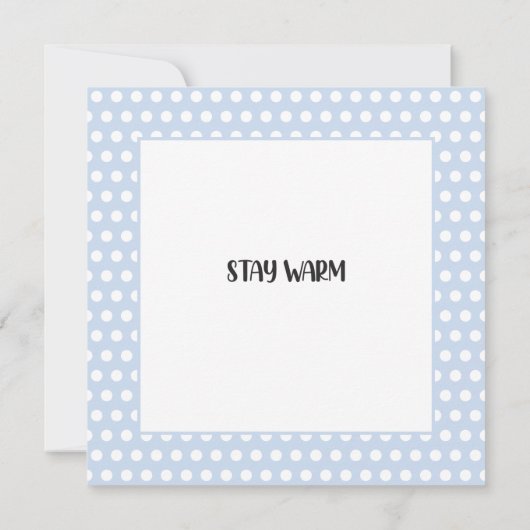 Dachshund Winter Wenskaart (Achterkant)