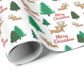 Dachshund Winter Wonderland kerstcadeautje Cadeaupapier (Rol Hoek)