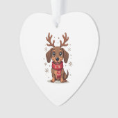 Dachshund Wintervreugde Ornament (voorkant)