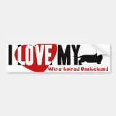 Dachshund [Wire-haire] Bumpersticker (Voorkant)