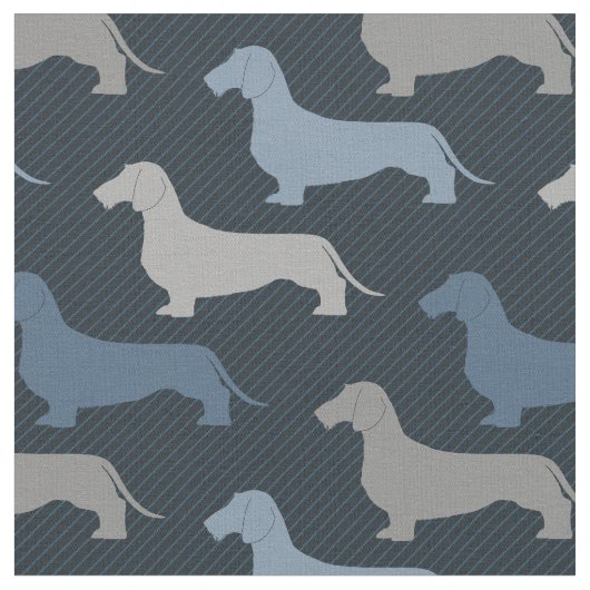 Dachshund - Wire Haire Stof (Close Up)