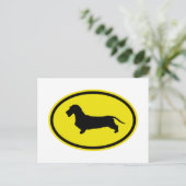Dachshund Wirehaered Briefkaart (Staand voorkant)