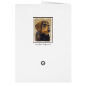 Dachshund (Wirehaire) schilderende oorspronkelijke (Achterkant)