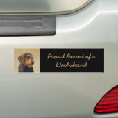 Dachshund (Wirehaire) schilderende oorspronkelijke Bumpersticker (Op auto)