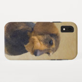Dachshund (Wirehaire) schilderende oorspronkelijke Case-Mate iPhone Case (Achterkant (horizontaal))
