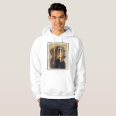 Dachshund (Wirehaire) schilderende oorspronkelijke Hoodie (Voorkant volledig)