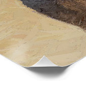 Dachshund (Wirehaire) schilderende oorspronkelijke Poster (Hoek)