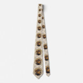 Dachshund (Wirehaire) schilderende oorspronkelijke Stropdas (Voorkant)