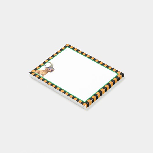 Dachshund Witch Post-it® Notes (Schuin)