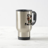 Dachshund with glasses Mug, Stay Pawsitive Reisbeker (Voorkant rechts)