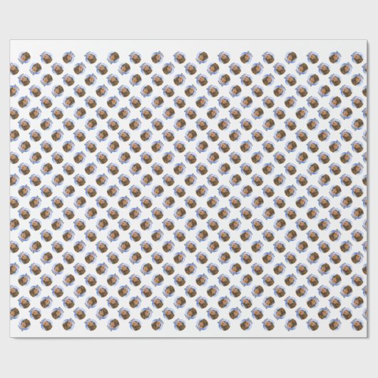 Dachshund Wolken Cadeaupapier (Vlak)